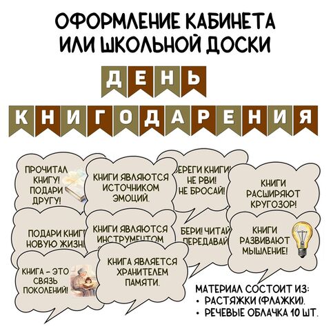 Международный день книгодарения. Оформление кабинета. 14 февраля.