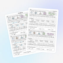 Карточки «Доли и дроби. Изображение дробей на координатной прямой». Математика, 5 класс