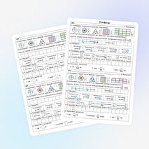 Карточки «Доли и дроби. Изображение дробей на координатной прямой». Математика, 5 класс