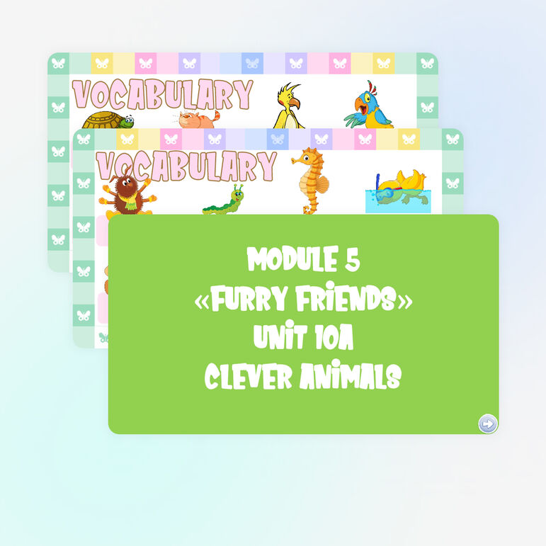 Презентация Spotlight 3, Module 5 Furry friends, 10A Clever animals