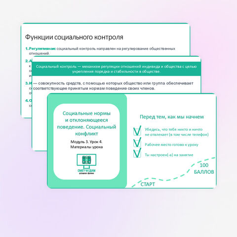 Обществознание ЕГЭ. Презентация. Социальная сфера. Социальный контроль и конфликты в обществе