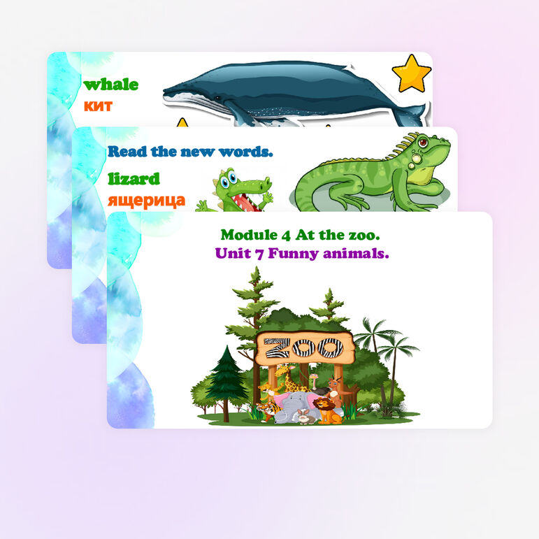 Презентация для Spotlight 4 «Module 4 At the zoo. Unit 7 Funny animals ...