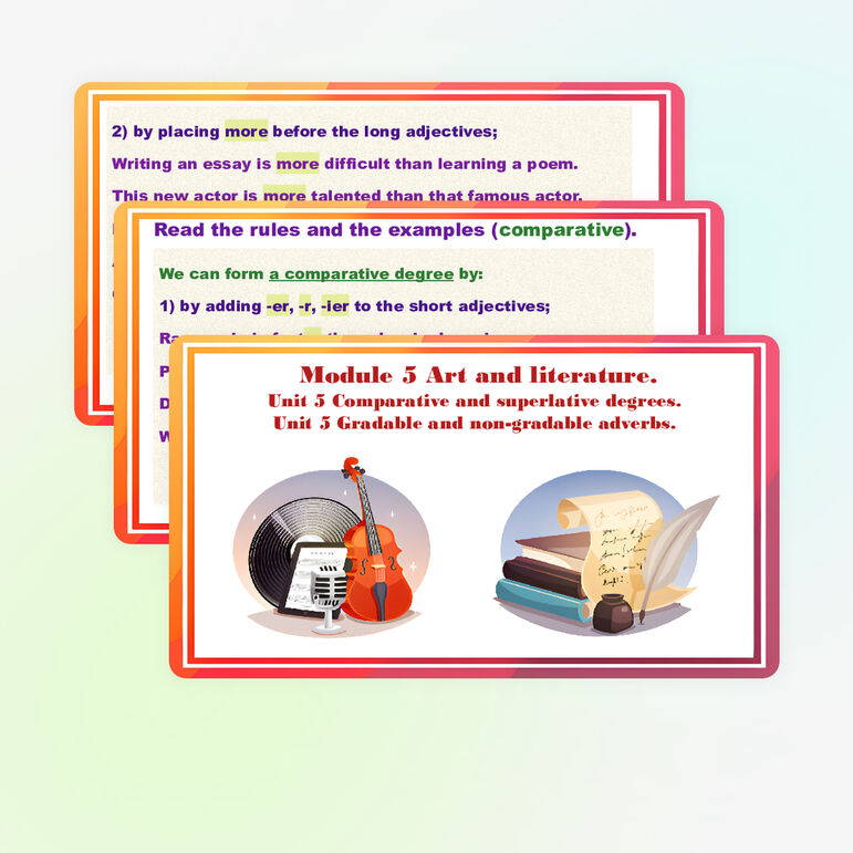 Презентация для Spotlight 9 «Module 5 Art and literature. Unit 5 ...