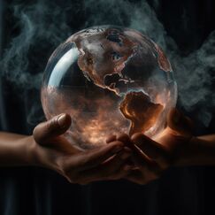 Обложка курса 'Планетарная безопасность и экзистенциальные риски в эпоху антропоцена'