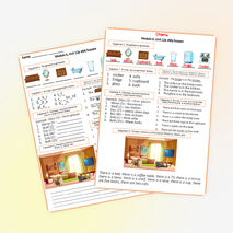 Рабочий лист Spotlight 3, Unit 12a My house