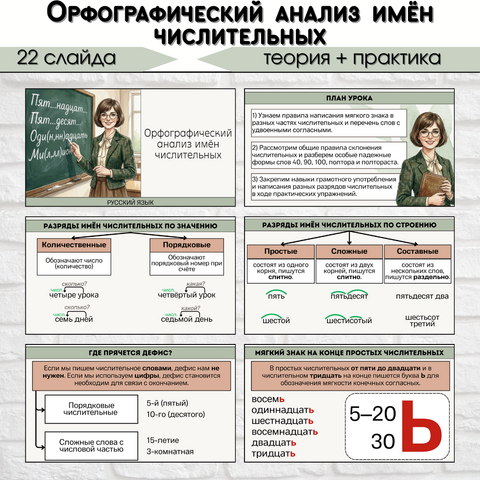 Презентация «Орфографический анализ имен числительных»