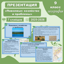 Презентация «Поволжье: хозяйство и проблемы» (география, 9 класс)