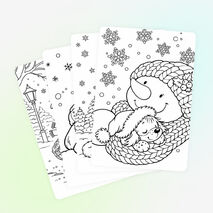 Новогодние раскраски для детей