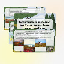Презентация «Характеристика природных зон России: тундра. Связи в природной зоне»