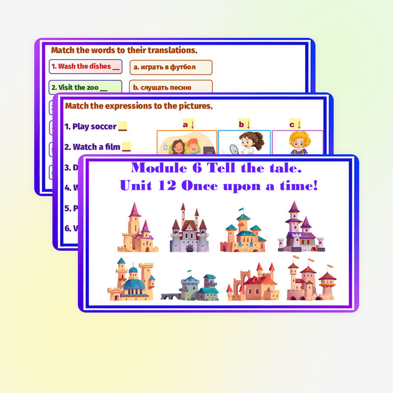 Презентация для Spotlight 4 «Module 6 Tell the tale. Unit 12 Once upon ...