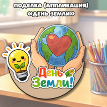 Поделка (аппликация) «День Земли» (20 марта, 22 апреля)