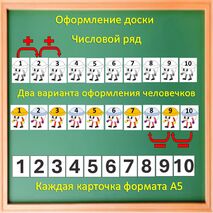 Числовой ряд. Оформление доски