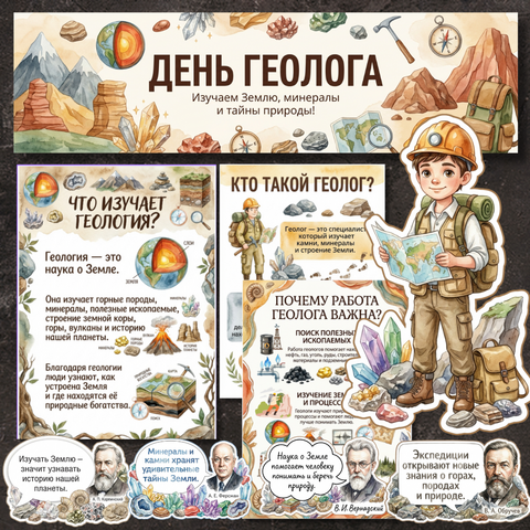 Оформление «День геолога»