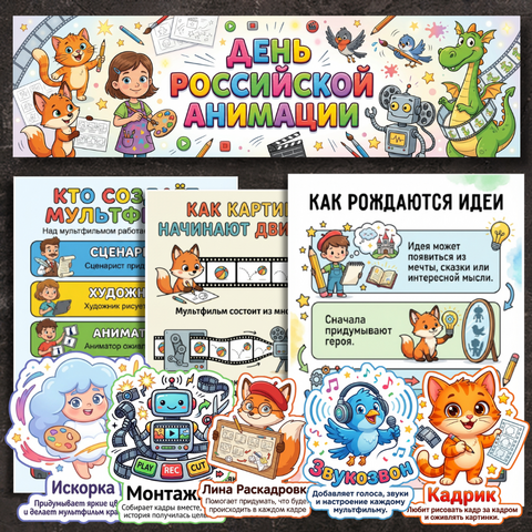 Оформление «День российской анимации»