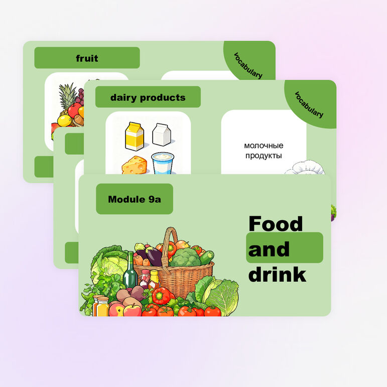 Презентация Food & Drink к УМК Spotlight 6 Module 9a