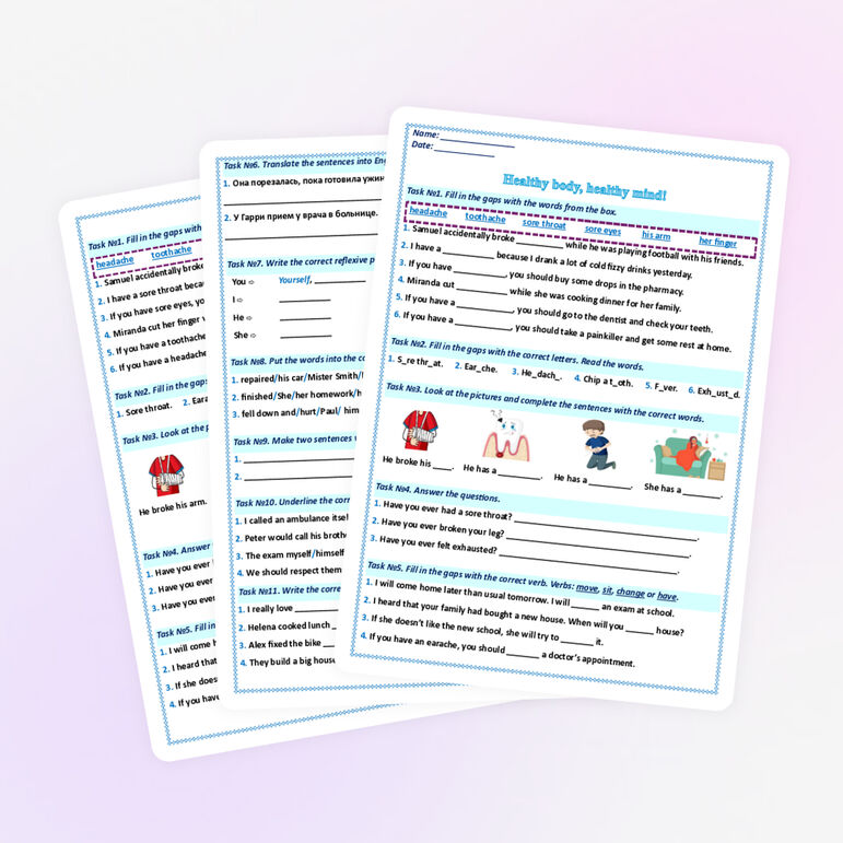 Презентация для Spotlight 7 «Module 10 Healthy body, healthy mind. Unit ...