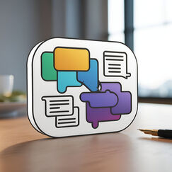 Обложка курса 'Текст и визуал как инструменты эффективной коммуникации'