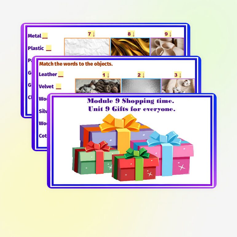 Презентация для Spotlight 7 «Module 9 Shopping time. Unit 9 Gifts for ...
