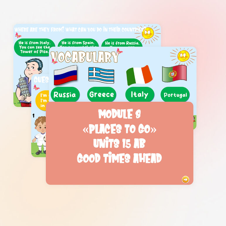 Презентация Spotlight 4, Module 8 Places to go, 15 AB Good times ahead