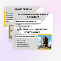 Презентация по ОБЗР «Действия при пожаре, обрушении конструкций, угрозе или совершении террористического акта» 10 класс