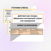 Презентация по ОБЗР «Действия при пожаре, обрушении конструкций, угрозе или совершении террористического акта» 10 класс