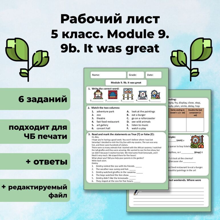 Презентация Spotlight 5. Module 9. 9b. It was great