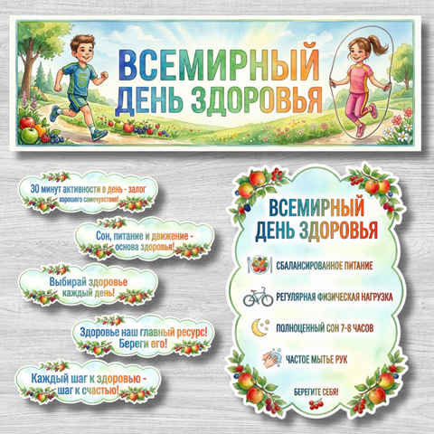 Оформление «Всемирный день здоровья» (7 апреля)