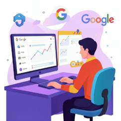 Обложка курса 'Google құралдарын меңгеру арқылы мұғалімдердің цифрлық құзіреттілігін арттыру'