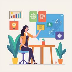 Обложка курса 'Мұғалім  және жасанды интеллект: білім берудің жаңа көкжиектері'