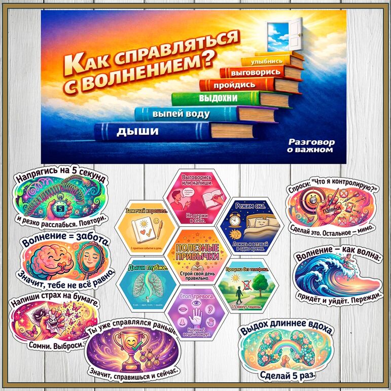 Оформление. «Как справляться с волнением?».
