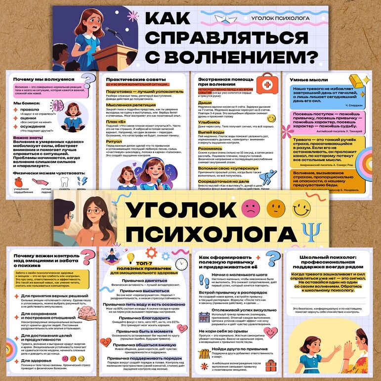 Оформление уголка психолога 