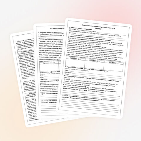 Проверочная работа по русскому языку 