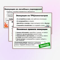 Презентация «Действия при пожаре, обрушении конструкций, угрозе или совершении террористического акта». ОБЗР. 10 класс