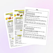 Контрольная работа «9 Module. Food and Refreshments» (Spotlight 6), 2 варианта