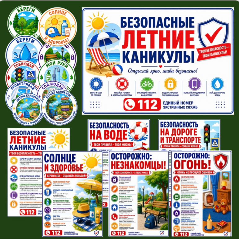 Оформление «Безопасные летние каникулы»
