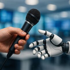 Обложка курса 'Этика искусственного интеллекта: общие принципы и применение в журналистике'