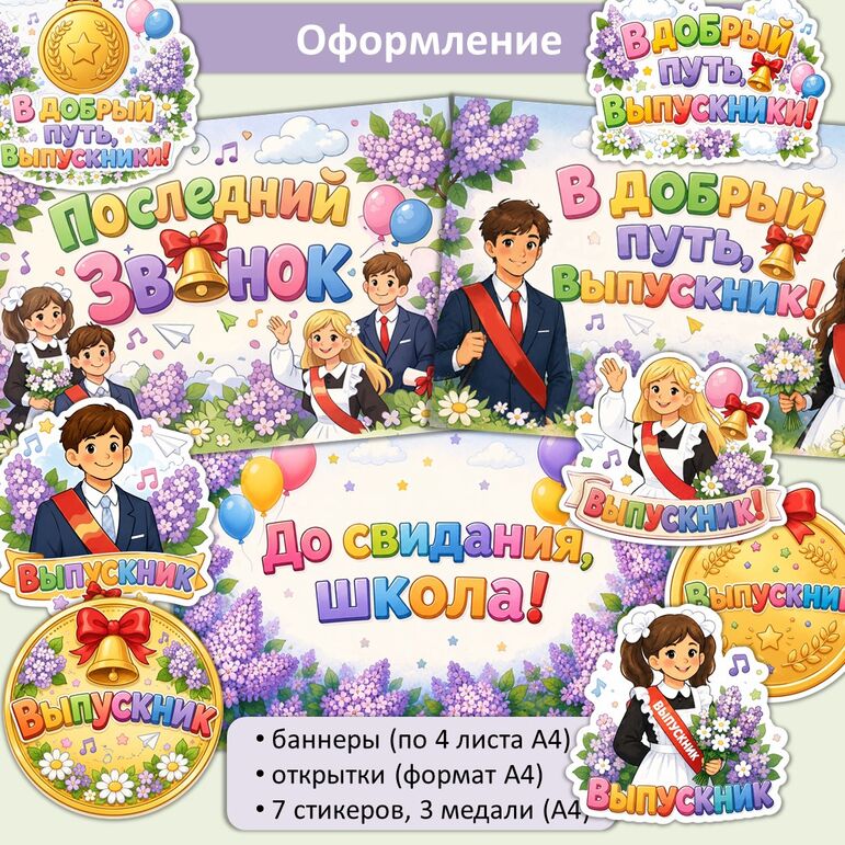 Последний звонок. Оформление. Оформление на последний звонок.