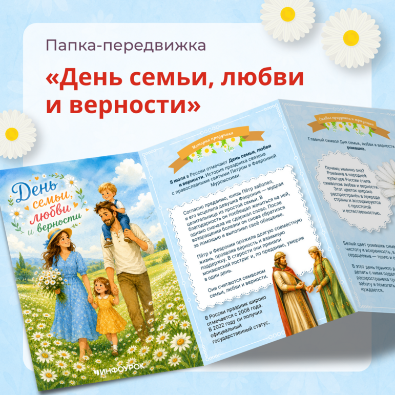 Папка-передвижка «День семьи, любви и верности»
