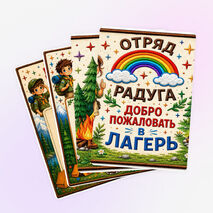Оформление лагерного уголка. Отряд «Радуга»