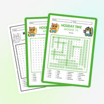 Филворд Spotlight 6 Module 10 «Holiday Time».