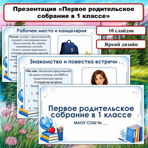 Презентация «Первое родительское собрание в 1 классе»