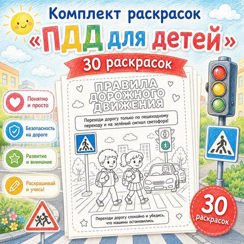 Комплект раскрасок 