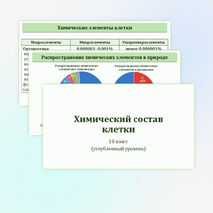 Презентация по биологии «Химический состав клетки» 10 класс (углубленный уровень)