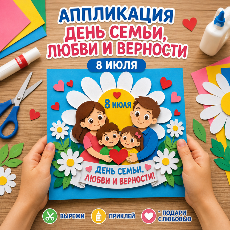 Поделка на День семьи, любви и верности. 8 июля - День семьи, любви и верности