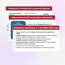 Презентация к августовскому педагогическому совету 2026–2027 уч.г. «Ключевые изменения в школьном образовании»