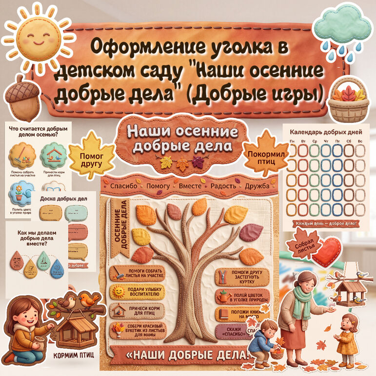 Оформление уголка в детском саду 