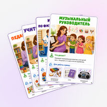 Карточки «Профессии детского сада»