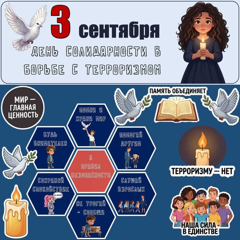 3 сентября - День солидарности в борьбе с терроризмом. Оформление «День солидарности в борьбе с терроризмом»