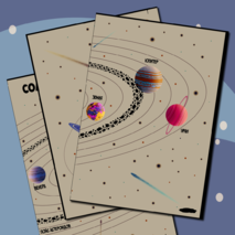 Солнечная система - Плакат (3хА4)