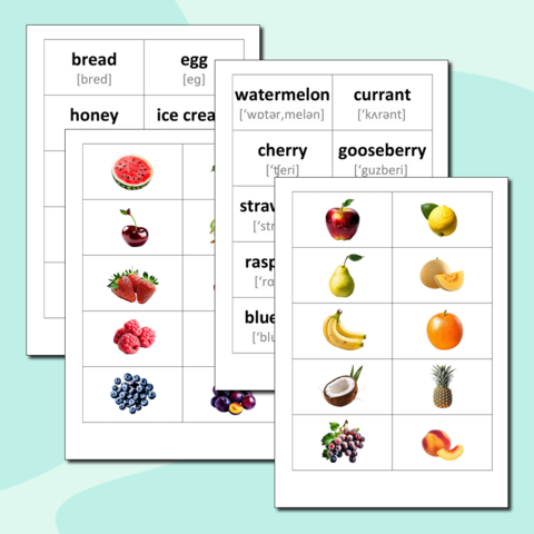 Набор 320 карточек с играми для изучения английского языка